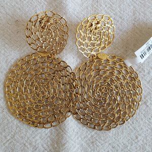 GAS BIJOUX ONDE GOURMETTE EARRINGS ASO MEGHAN MARKLE NWT